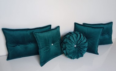 Zestaw poduszek velvet z kryształami Swarovski