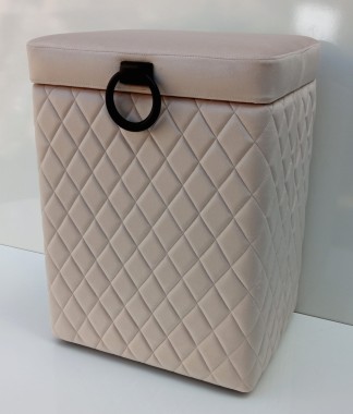 Kufer kosz na pranie bieliźniak Glamour  Beż